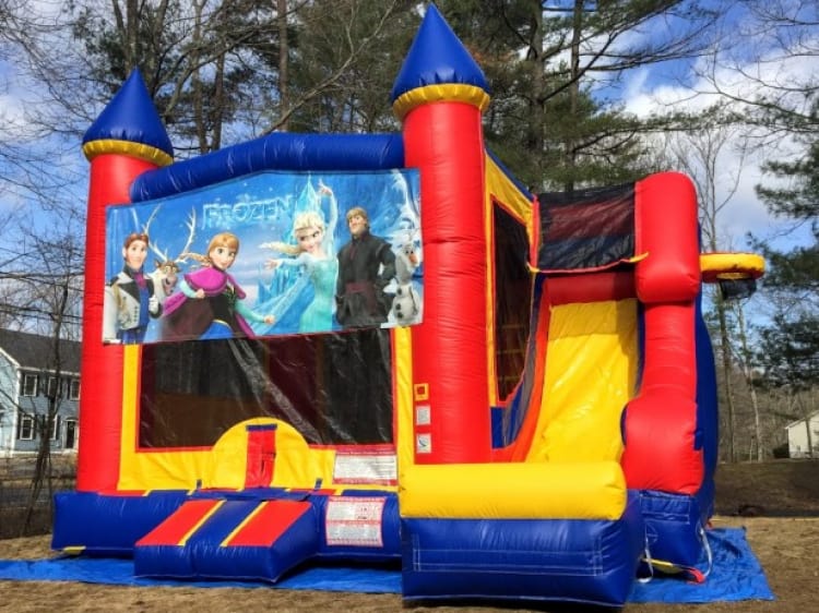 Castle Slide Frozen 18' x 17' Bounce House Twin Bros Party Rentals